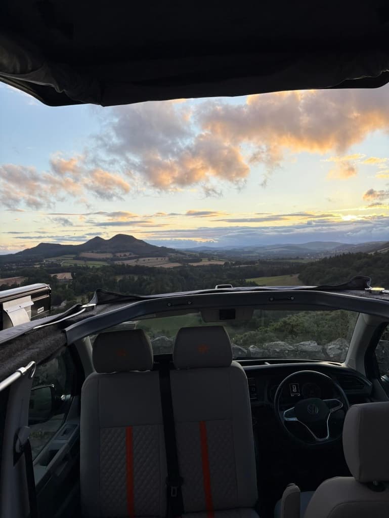 Scottish Highlands - Sunrise views from the camper